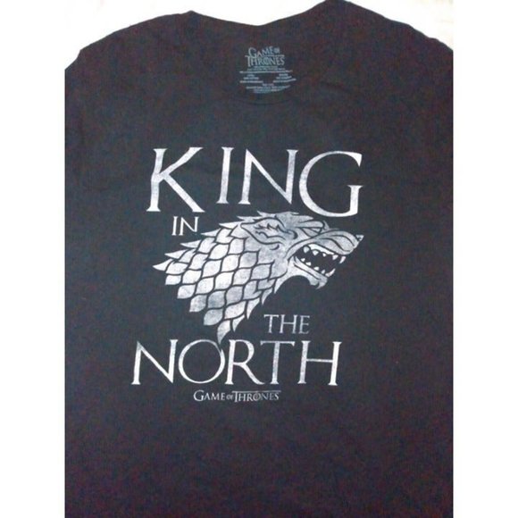 Game Of Thrones King In The North Stark Direwolf Official T-Shirt Large - Picture 2 of 4